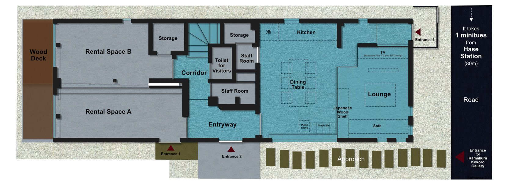 Oyado Floor Plan 1F